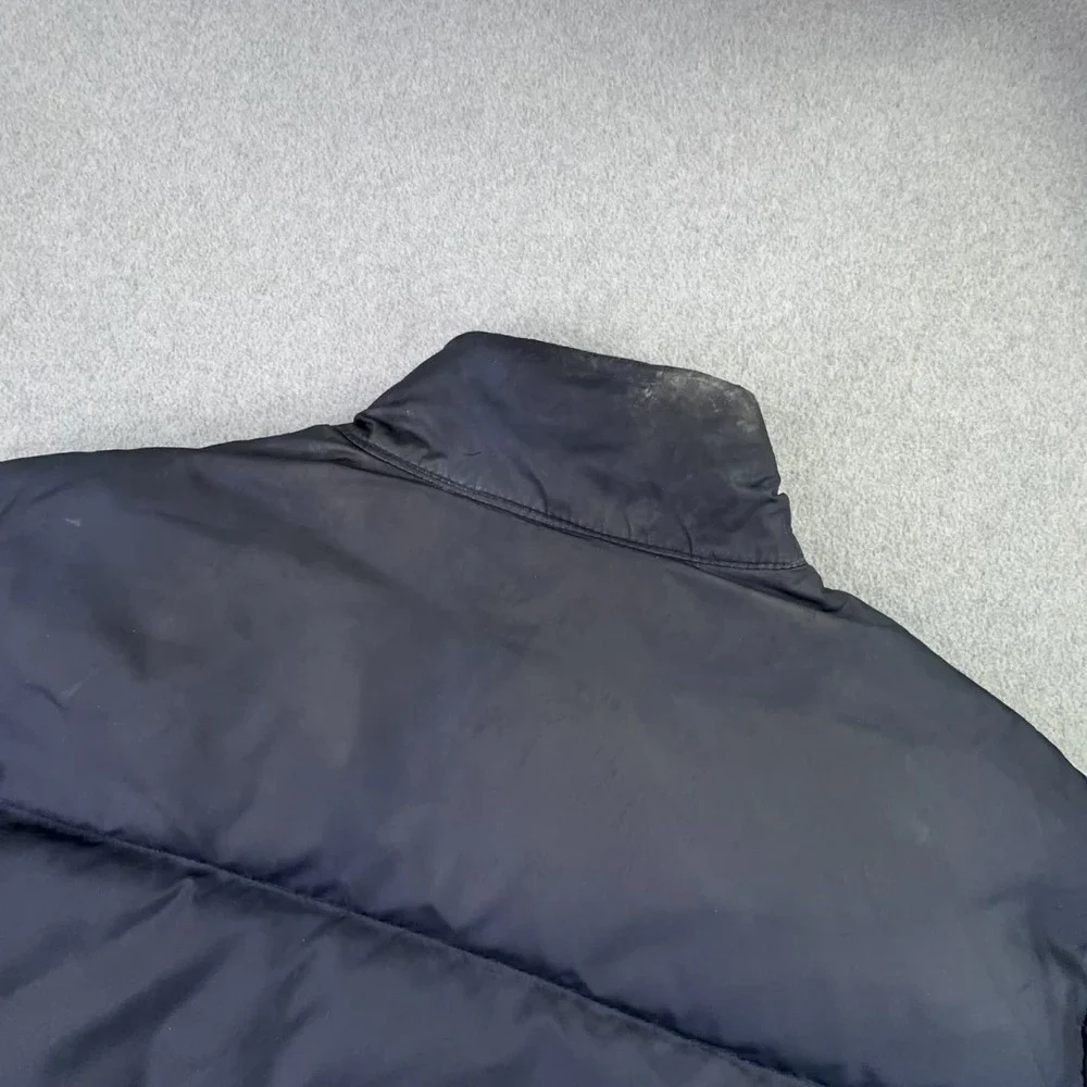 VTG 90s Polo Ralph Lauren Reversible Down Puffer Coat Men's M Green Navy Pony‎